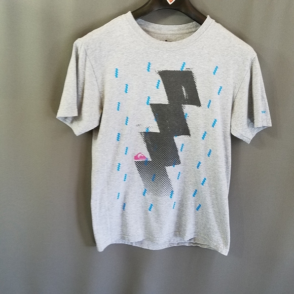 Quicksilver abstract graphic tee size small gray - Picture 1 of 6